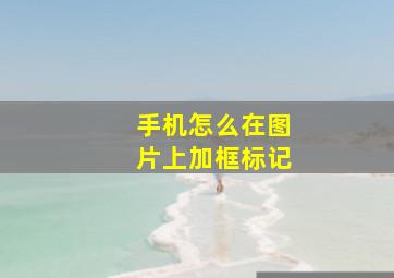 手机怎么在图片上加框标记