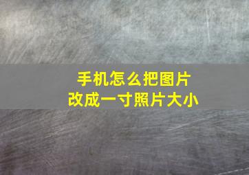 手机怎么把图片改成一寸照片大小