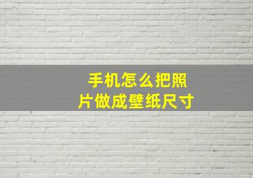 手机怎么把照片做成壁纸尺寸