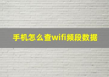 手机怎么查wifi频段数据