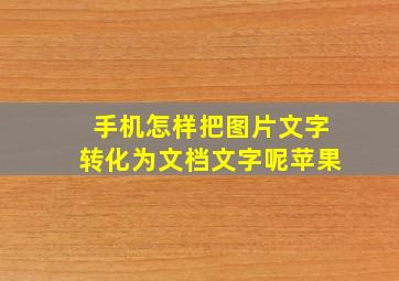 手机怎样把图片文字转化为文档文字呢苹果