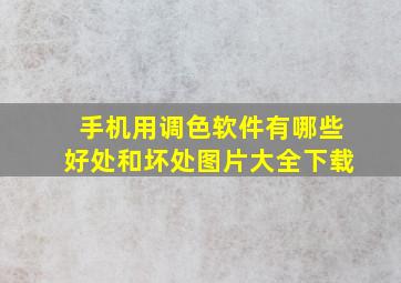 手机用调色软件有哪些好处和坏处图片大全下载