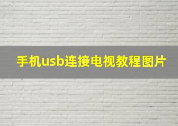 手机usb连接电视教程图片