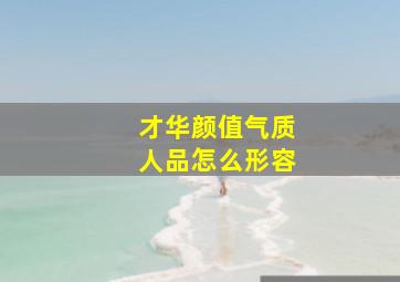 才华颜值气质人品怎么形容