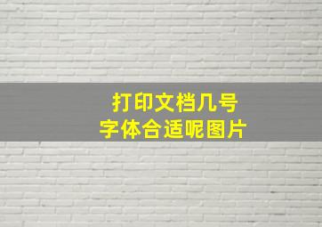 打印文档几号字体合适呢图片