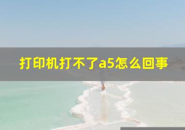 打印机打不了a5怎么回事