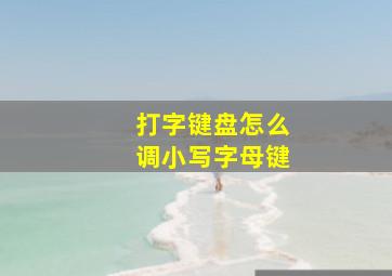 打字键盘怎么调小写字母键