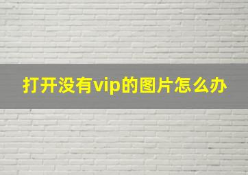 打开没有vip的图片怎么办