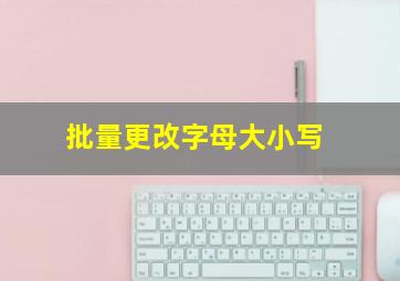 批量更改字母大小写