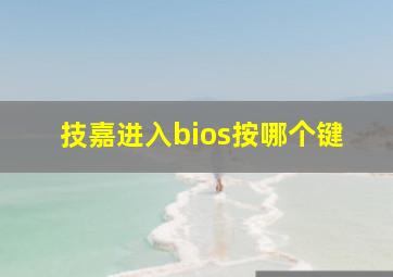 技嘉进入bios按哪个键