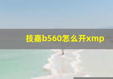 技嘉b560怎么开xmp