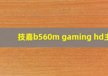 技嘉b560m gaming hd主板