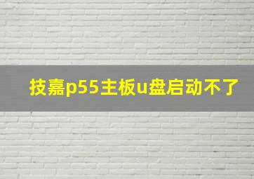 技嘉p55主板u盘启动不了