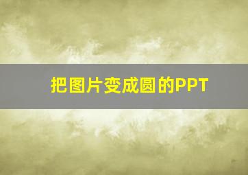 把图片变成圆的PPT