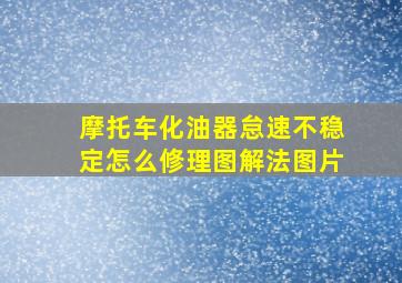 摩托车化油器怠速不稳定怎么修理图解法图片