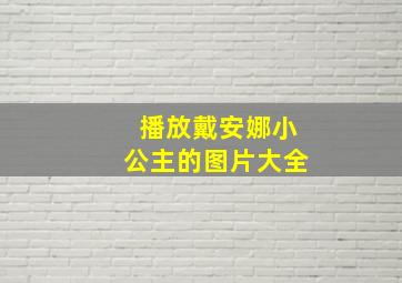 播放戴安娜小公主的图片大全