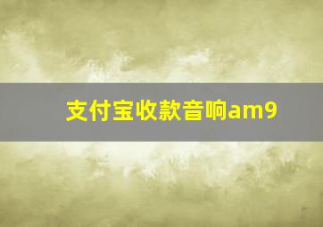 支付宝收款音响am9