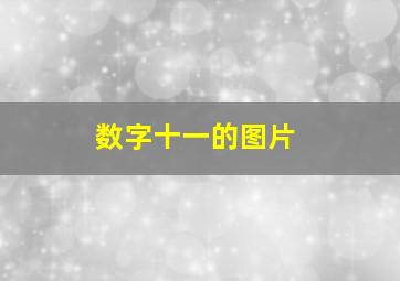 数字十一的图片