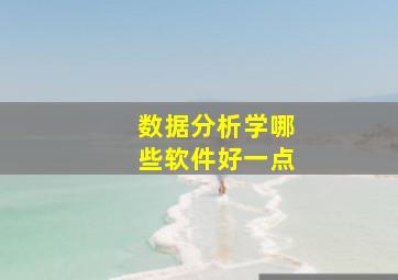 数据分析学哪些软件好一点