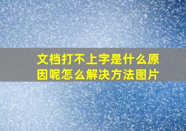 文档打不上字是什么原因呢怎么解决方法图片