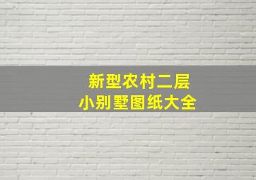 新型农村二层小别墅图纸大全