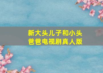 新大头儿子和小头爸爸电视剧真人版