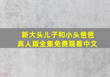 新大头儿子和小头爸爸真人版全集免费观看中文