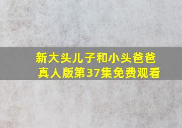 新大头儿子和小头爸爸真人版第37集免费观看