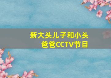 新大头儿子和小头爸爸CCTV节目