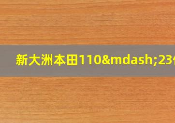 新大洲本田110—23价格