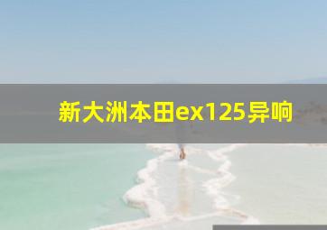 新大洲本田ex125异响