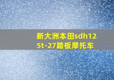 新大洲本田sdh125t-27踏板摩托车