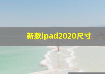 新款ipad2020尺寸