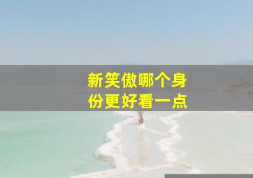 新笑傲哪个身份更好看一点