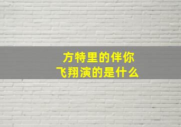 方特里的伴你飞翔演的是什么