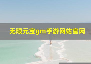 无限元宝gm手游网站官网