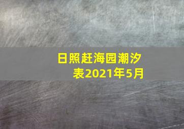 日照赶海园潮汐表2021年5月