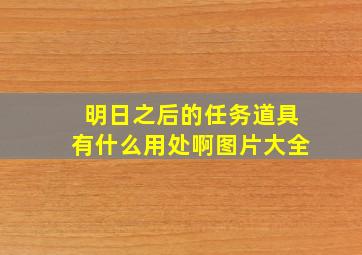 明日之后的任务道具有什么用处啊图片大全