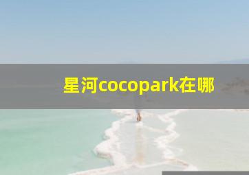 星河cocopark在哪