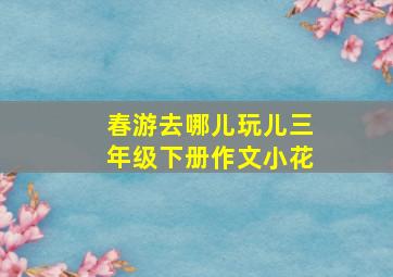 春游去哪儿玩儿三年级下册作文小花