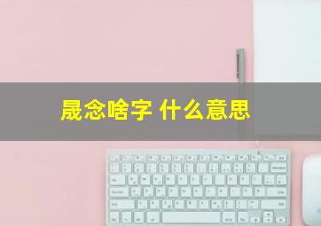 晟念啥字 什么意思