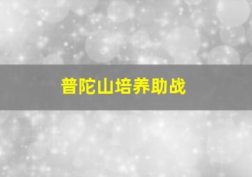 普陀山培养助战