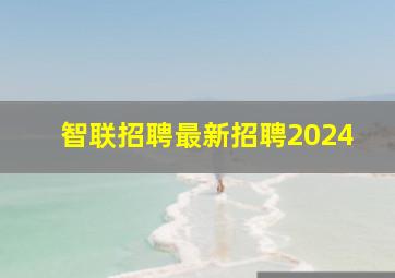 智联招聘最新招聘2024