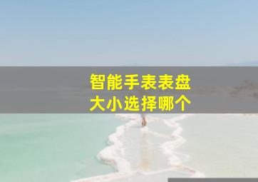 智能手表表盘大小选择哪个