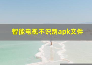 智能电视不识别apk文件