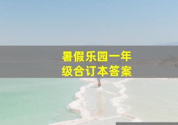 暑假乐园一年级合订本答案