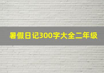 暑假日记300字大全二年级