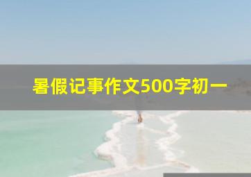 暑假记事作文500字初一