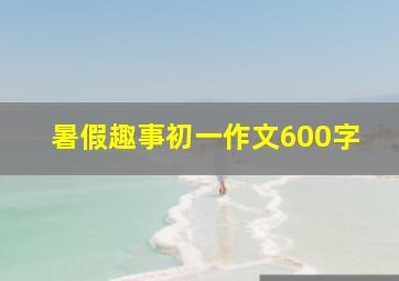 暑假趣事初一作文600字