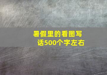 暑假里的看图写话500个字左右